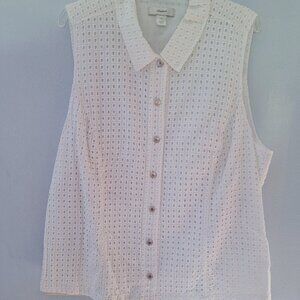 Women's Sleeveless Top - White